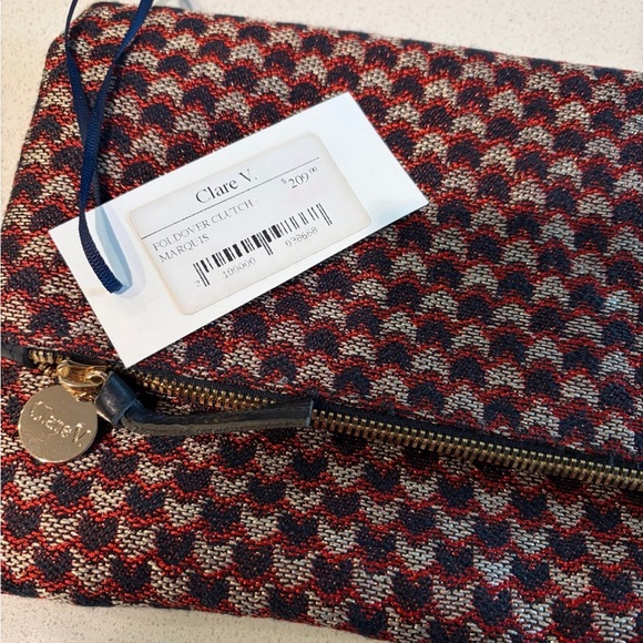RARE Clare V fold over clutch, Marquis - Picture 4 of 10